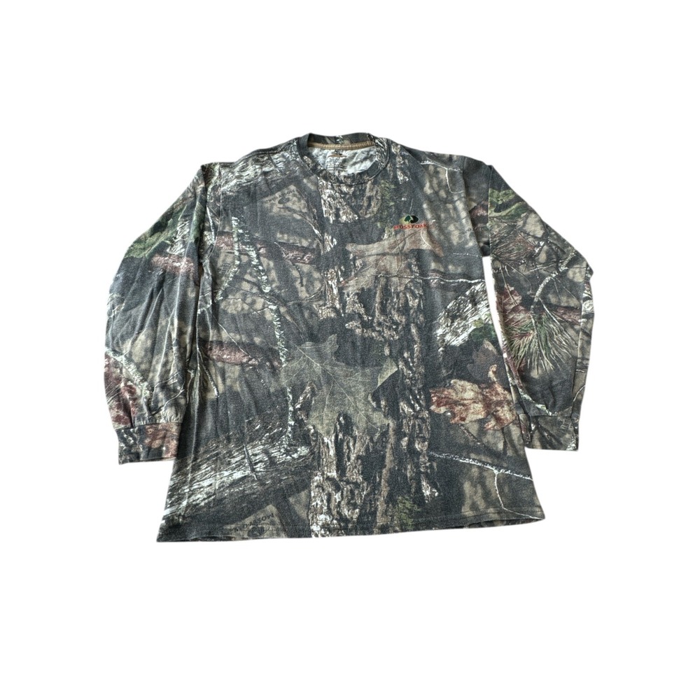 Mossy Oak Camouflage Hunting Shirt Long Sleeve Camo Outdoor Gear Men's Size M